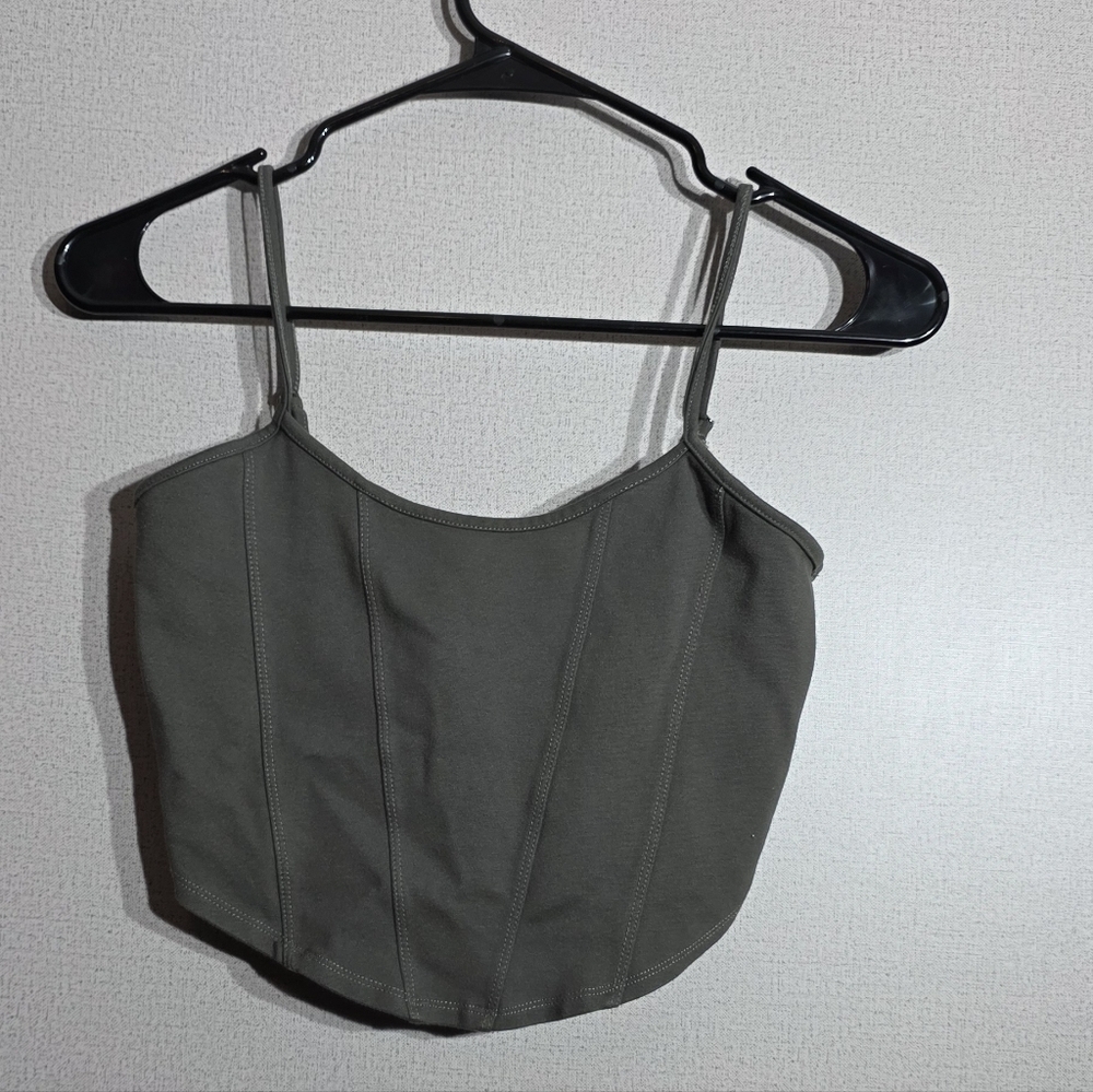 Kids Olive Green Tank Top